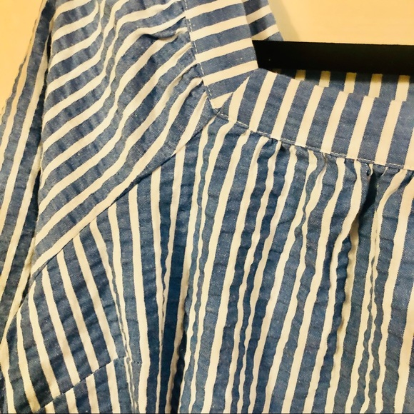 Denim & Co. Seersucker Square Neck Blouse - Picture 3 of 4
